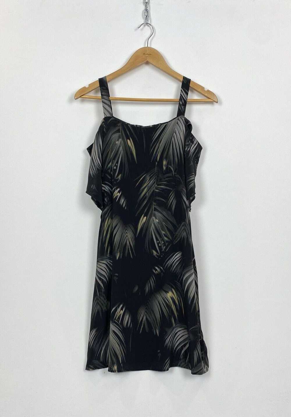 AllSaints Rae Neluwa Dress 100% Silk Cold Shoulde… - image 2