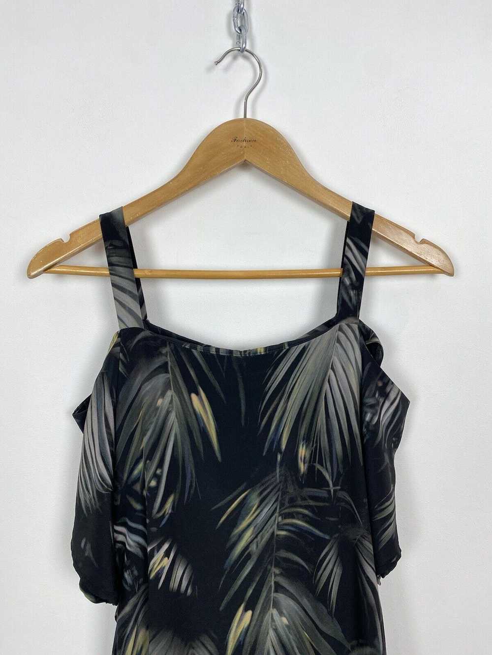 AllSaints Rae Neluwa Dress 100% Silk Cold Shoulde… - image 3