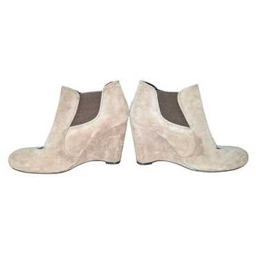 Born Born Crown Tan Suede Leather Chelsea Wedge B… - image 1