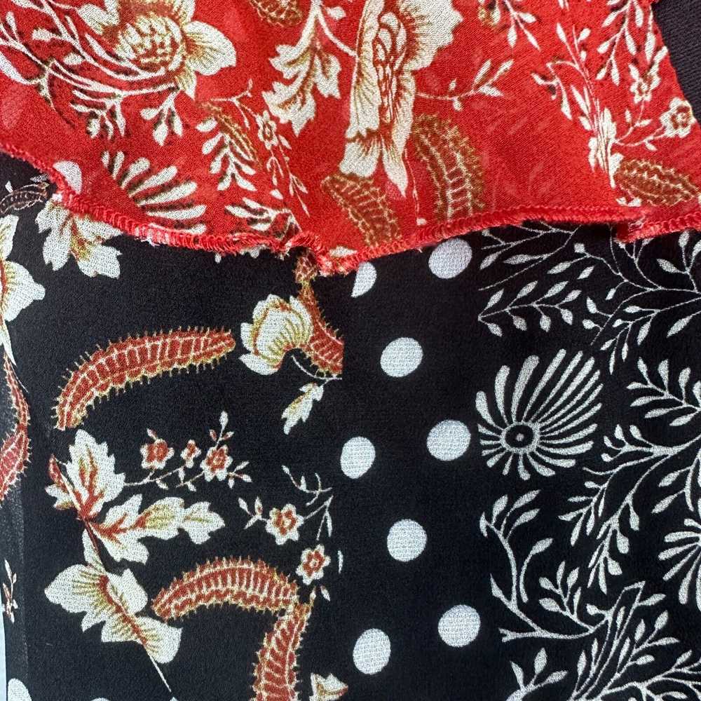 Nasty Gal Floral Print Ruffled Wrap Hi-Low Dress … - image 4