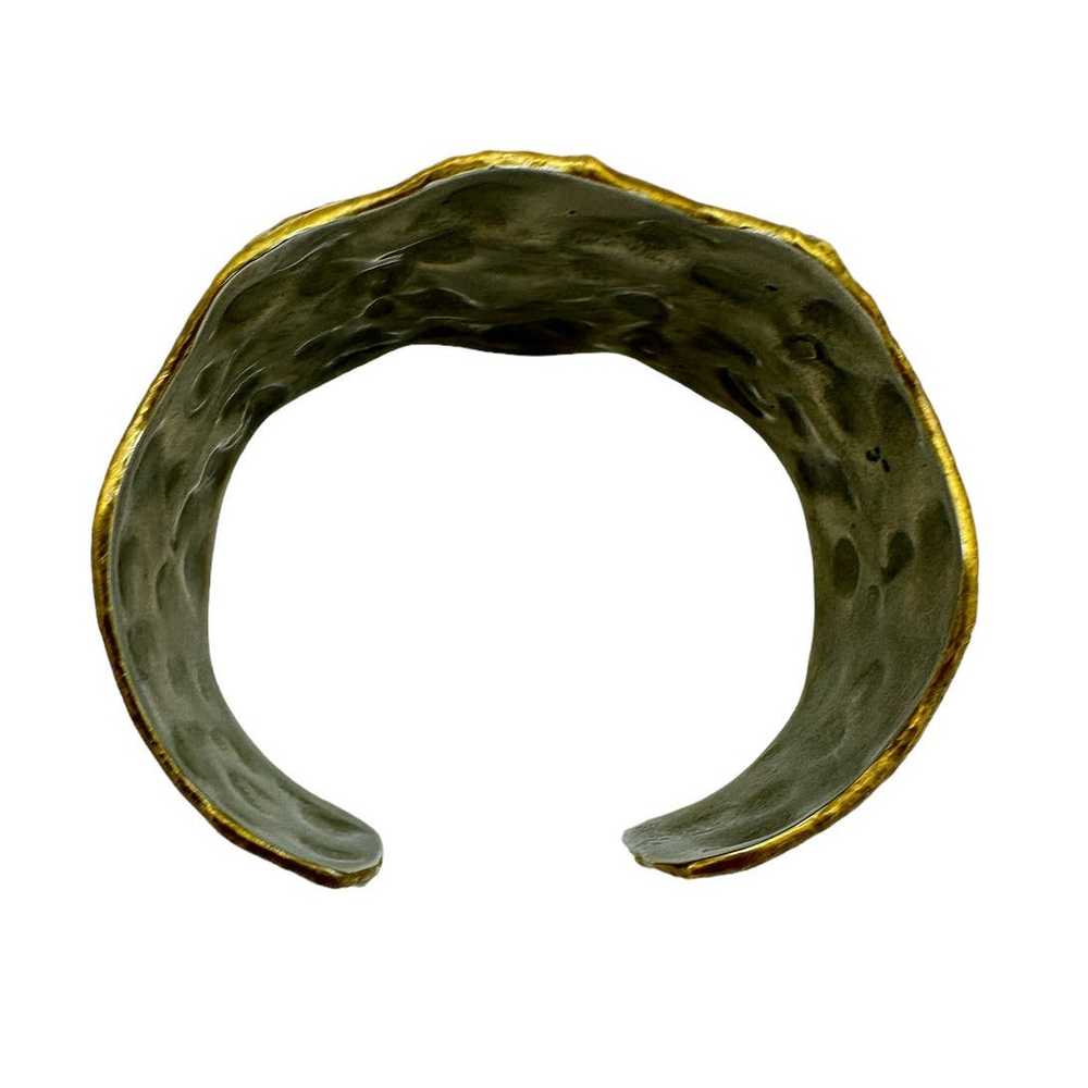 Brutalist Sun Cuff Copper Bracelet Vintage Stone … - image 8