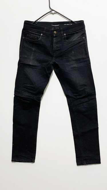 Saint Laurent Paris SLP Denim Black Skinny Jeans 3