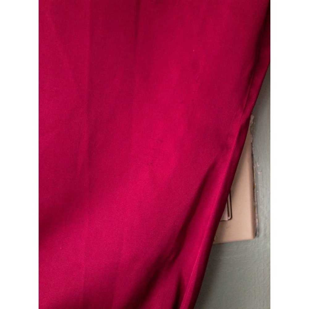 PATBO Red Ruched Mini Dress Size 2 - image 12