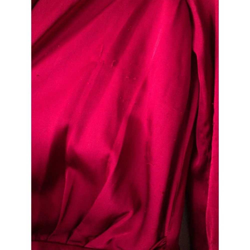 PATBO Red Ruched Mini Dress Size 2 - image 8