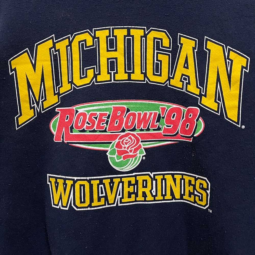 NFL × Rosebowl × Vintage Vintage 90s Michigan Wol… - image 2