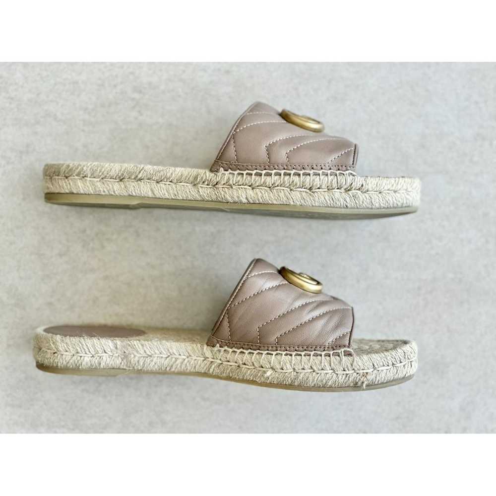 Gucci Marmont leather flats - image 6