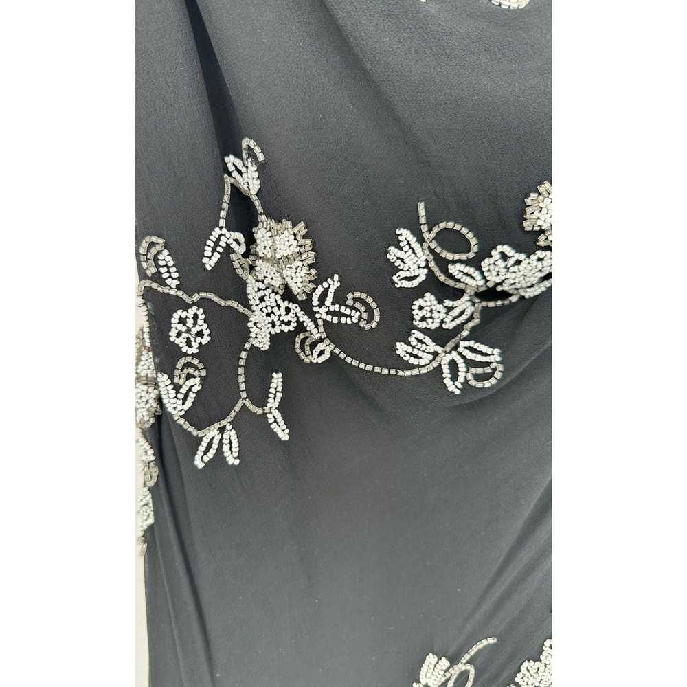 Scala 100% Silk Formal Dress Asymmetrical Black w… - image 4
