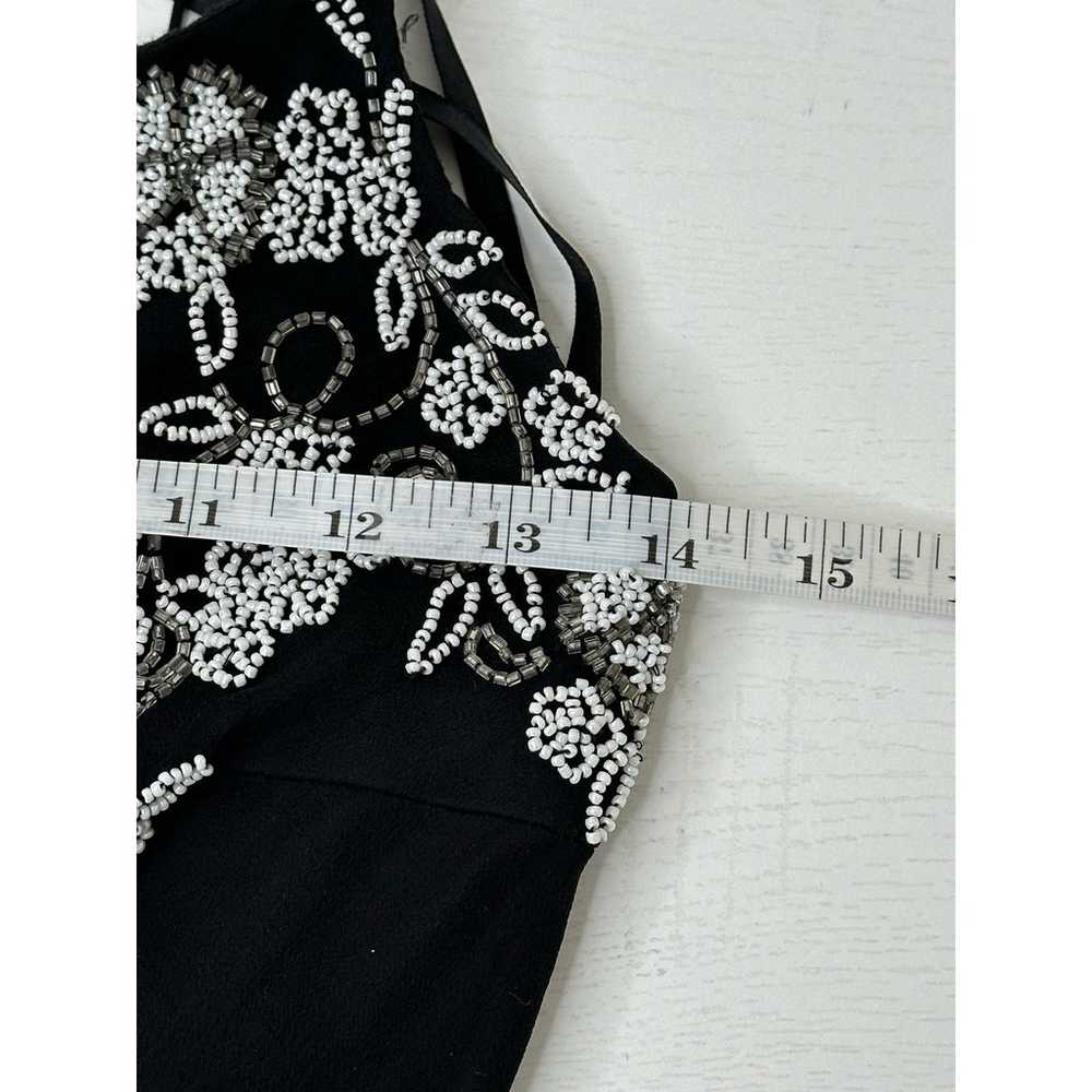 Scala 100% Silk Formal Dress Asymmetrical Black w… - image 8