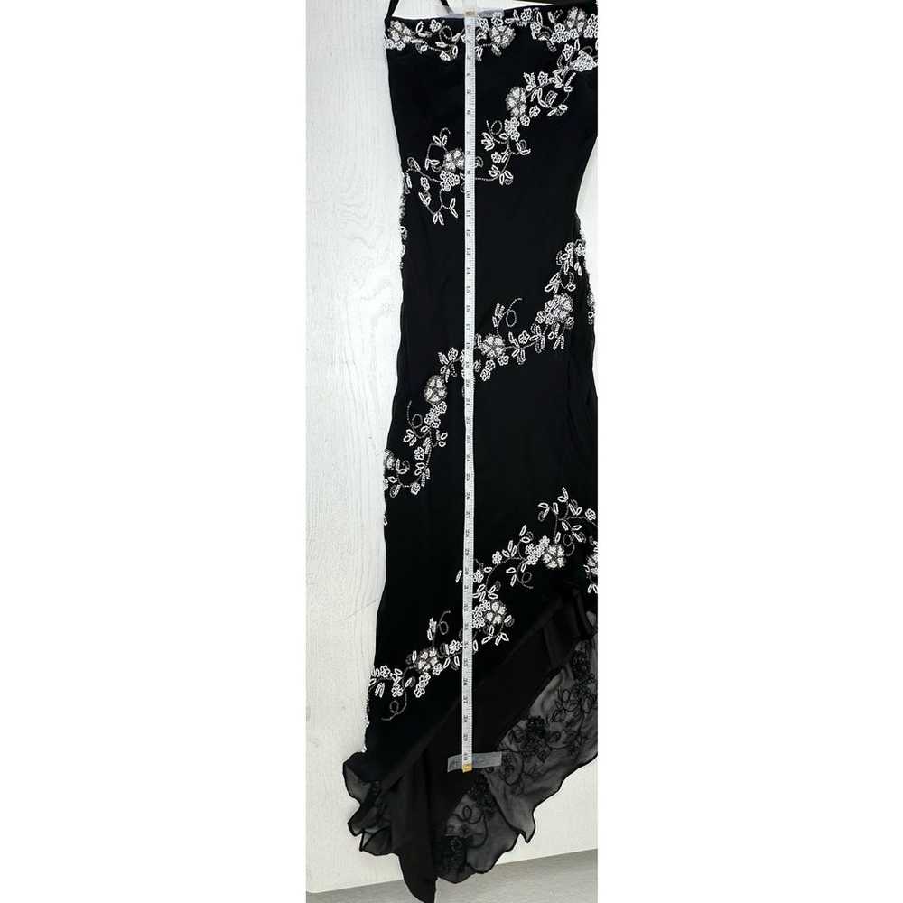 Scala 100% Silk Formal Dress Asymmetrical Black w… - image 9