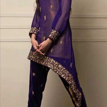 Pakistani designer Shireen Lakdawala 3 pc outfit M - image 1