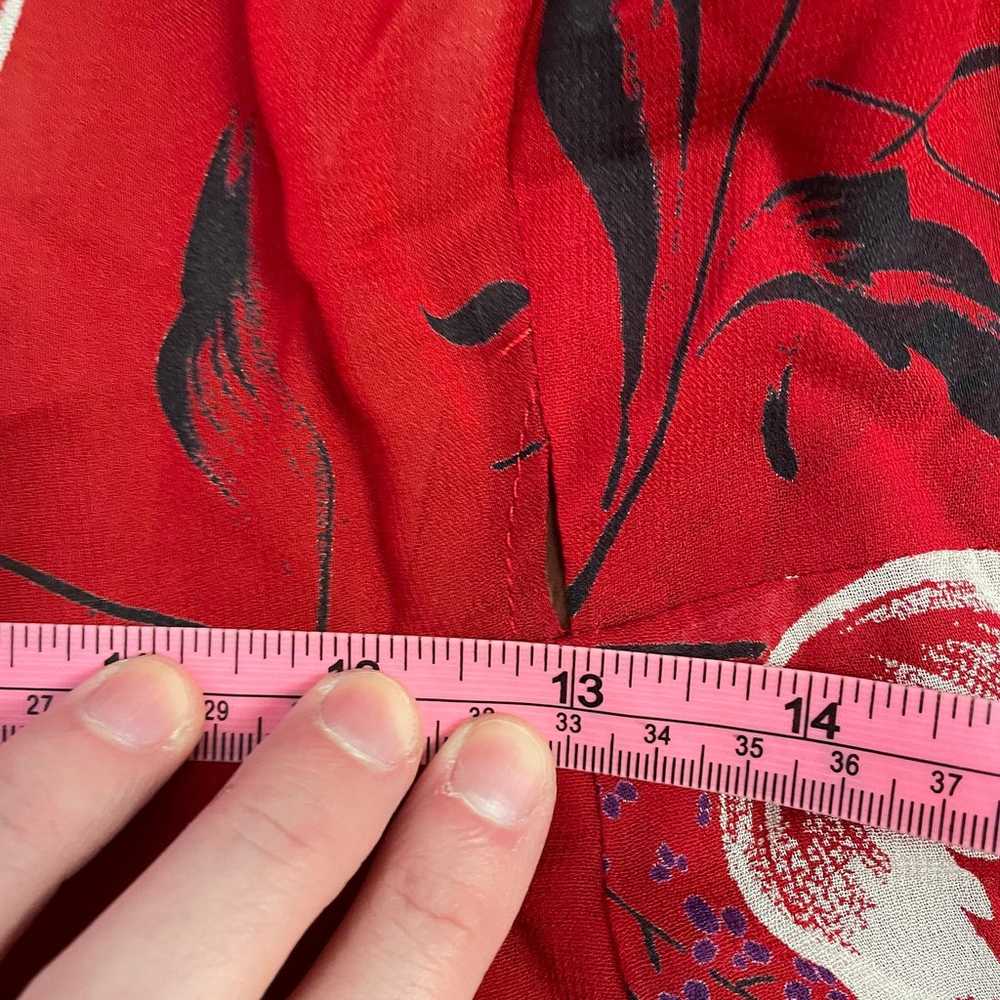 Reformation Ashley Dress Shoshana Red Floral Midi… - image 10
