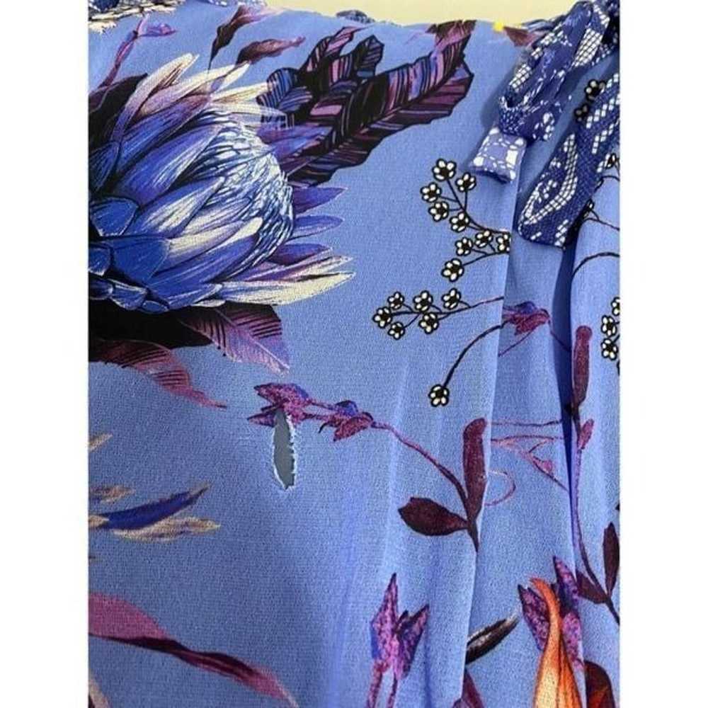 Fuzzi Lavender Patchwork Wrap Dress - image 5