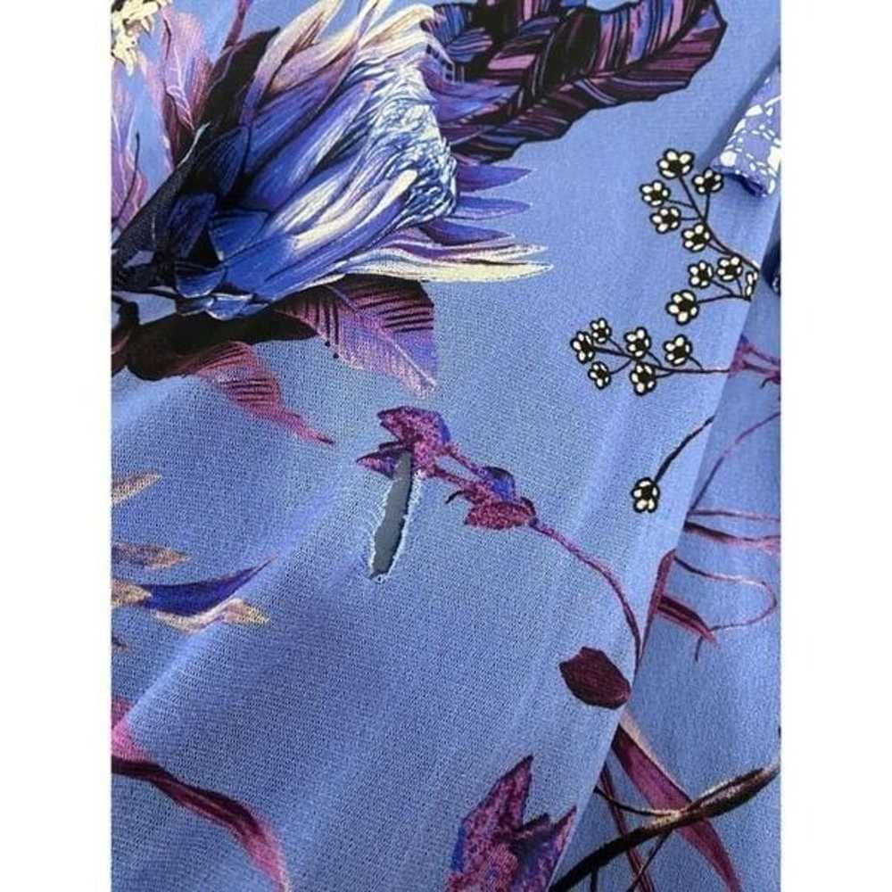 Fuzzi Lavender Patchwork Wrap Dress - image 6