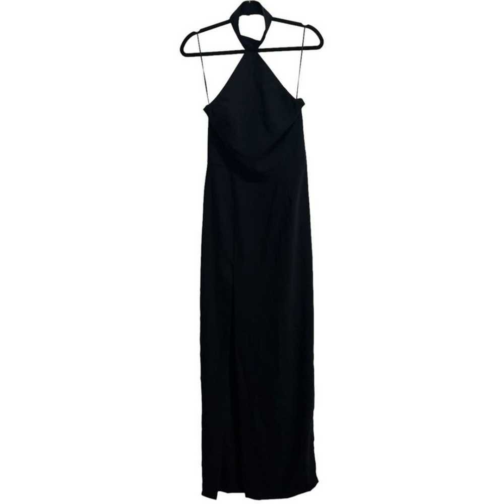 Amanda Uprichard Queen Halter Maxi Gown In Black … - image 2