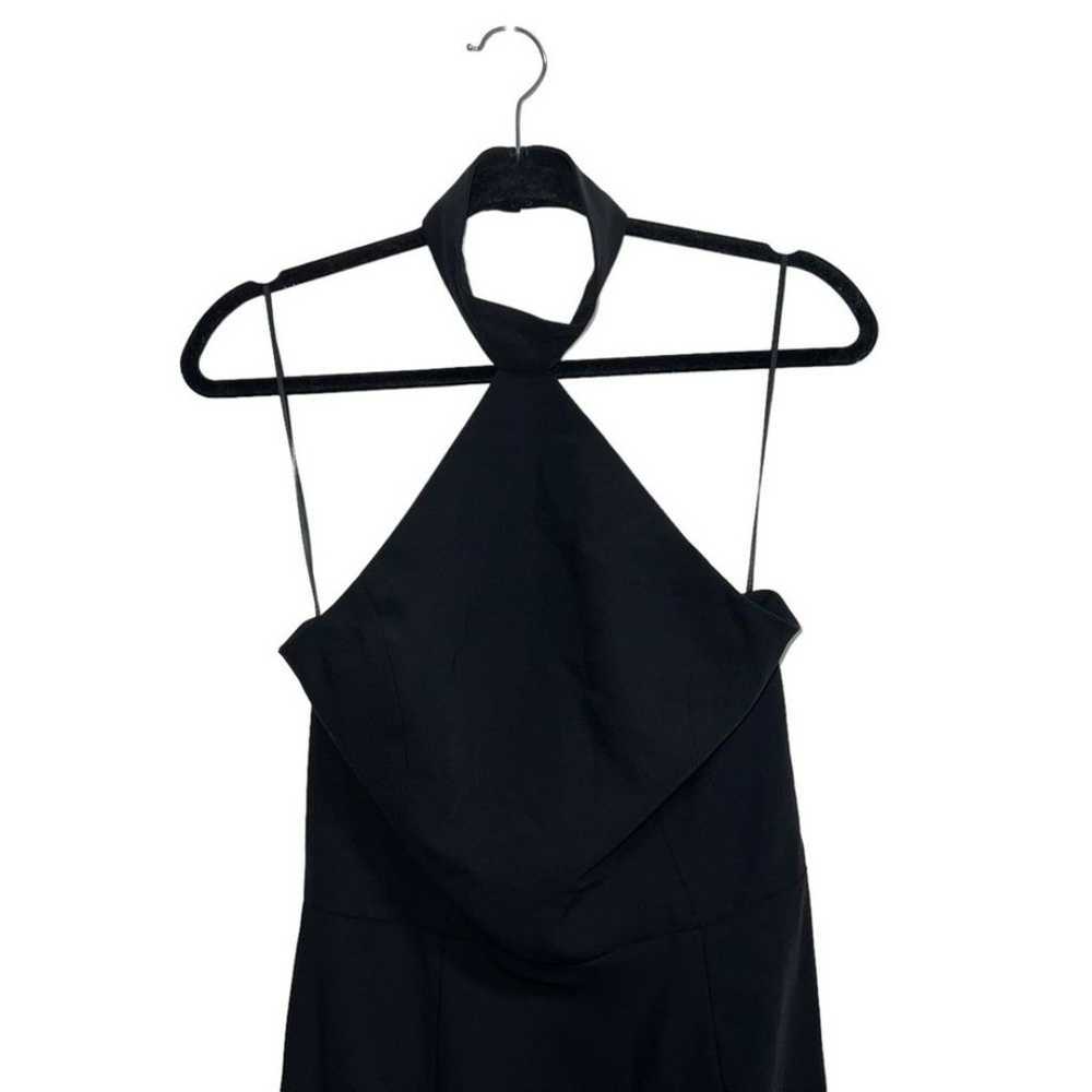 Amanda Uprichard Queen Halter Maxi Gown In Black … - image 3