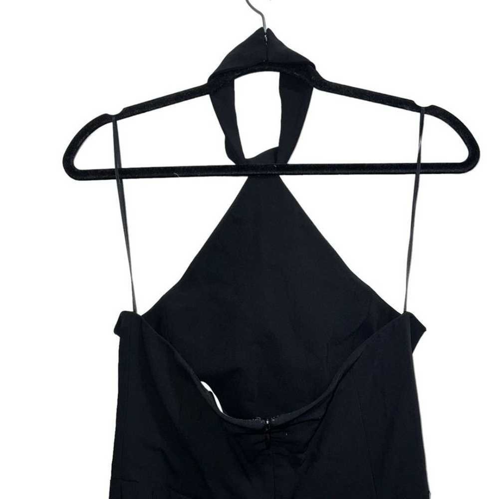 Amanda Uprichard Queen Halter Maxi Gown In Black … - image 5