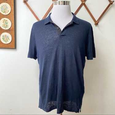 Sandro Sandro Paris Linen Polo Shirt