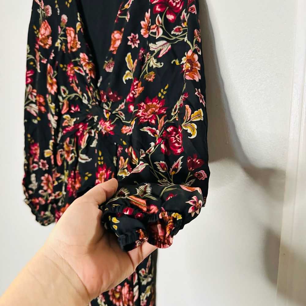 A.L.C. Annette Floral Silk Mini Long Sleeve Dress… - image 6