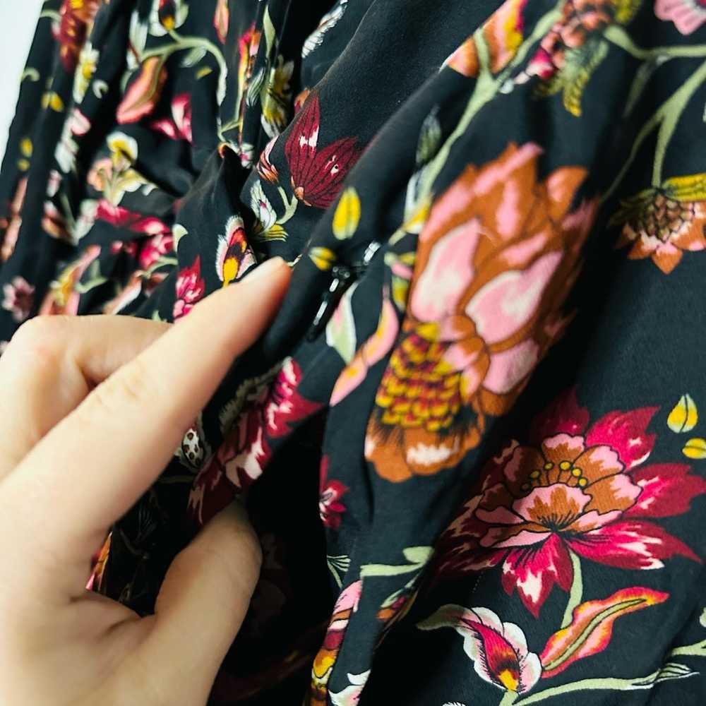A.L.C. Annette Floral Silk Mini Long Sleeve Dress… - image 9