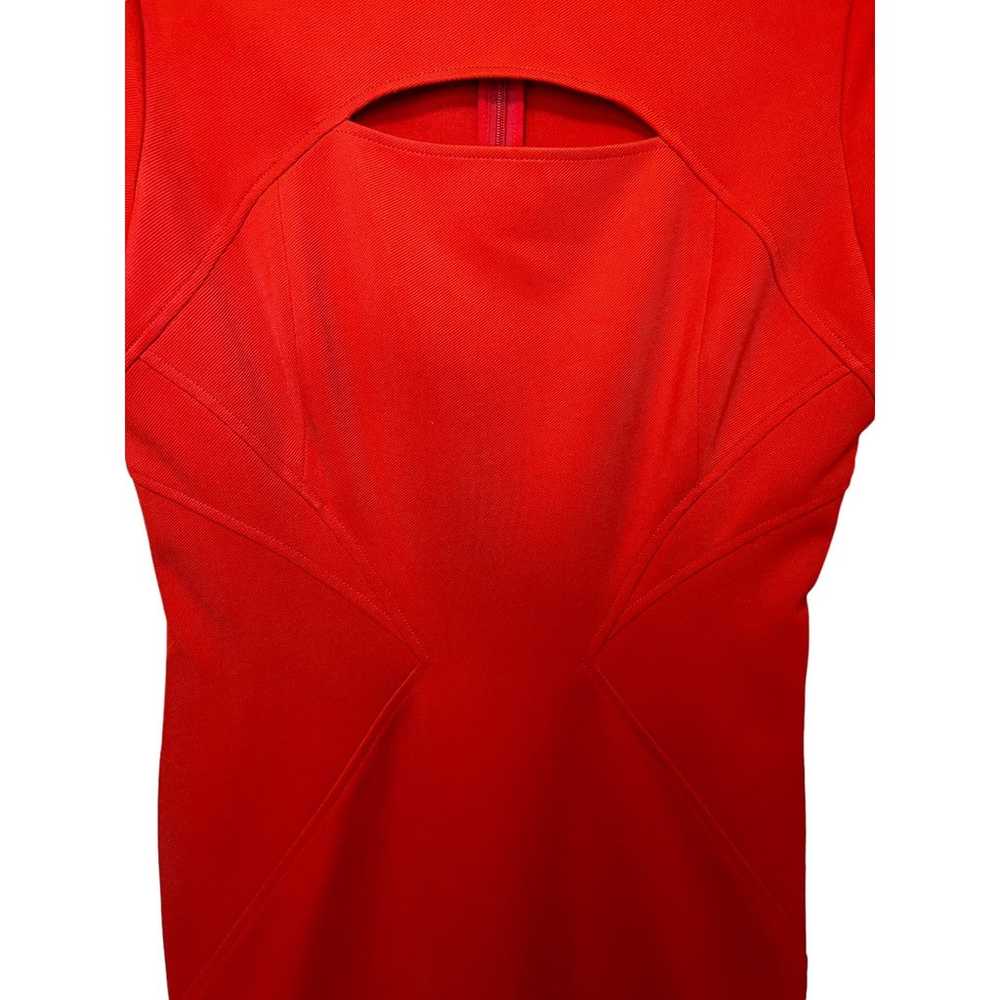 Zac Posen red Bateau Neckline Dress - image 6