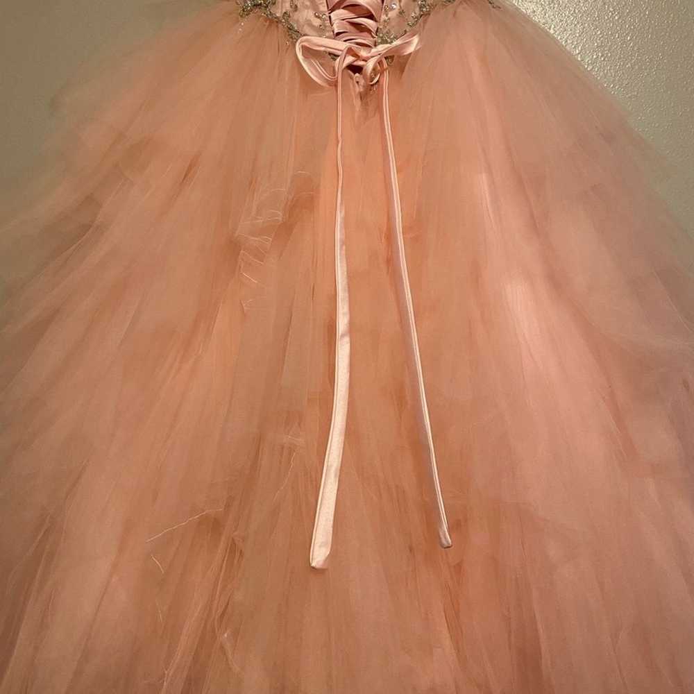 Mori Lee Vizcaya Blush Pink Organza Tulle Straple… - image 11