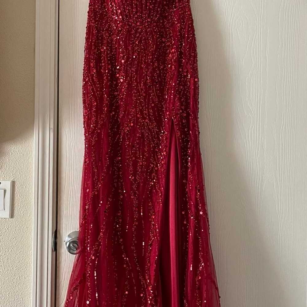 red prom dress - image 2