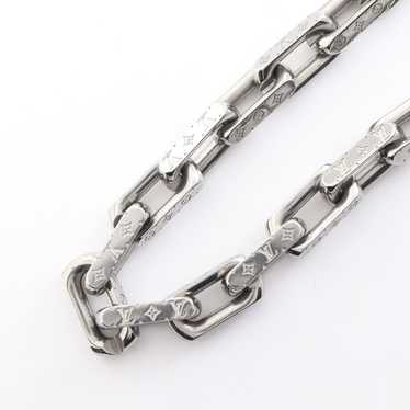 Louis Vuitton Collier Chain Monogram Necklace Sil… - image 1
