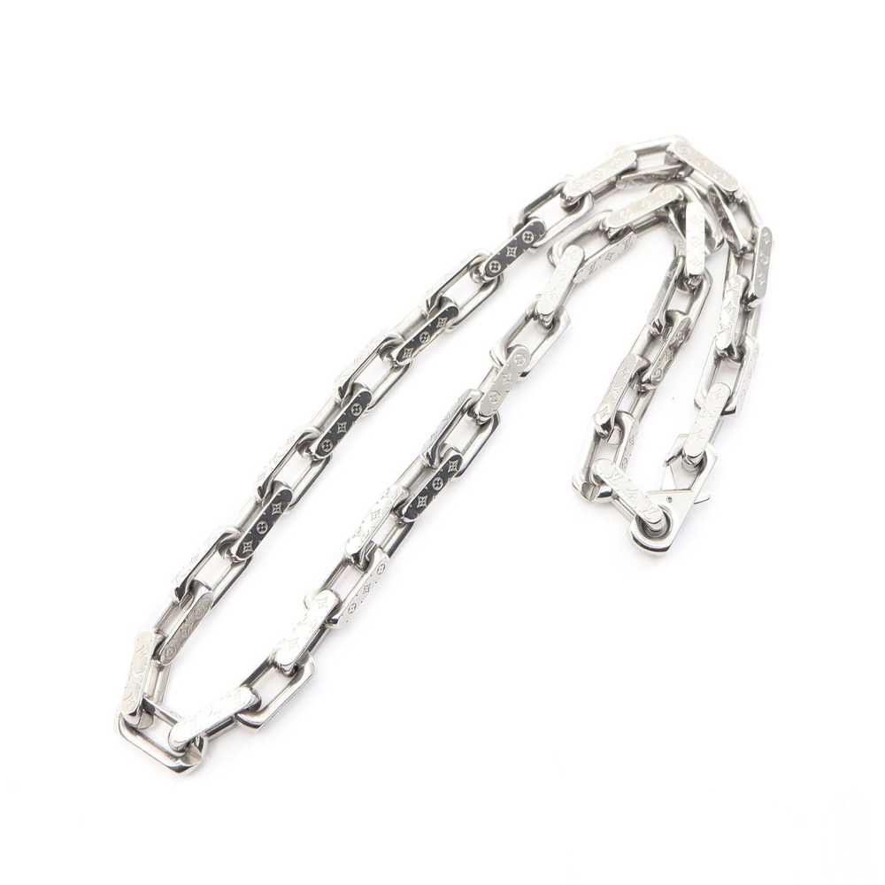 Louis Vuitton Collier Chain Monogram Necklace Sil… - image 2
