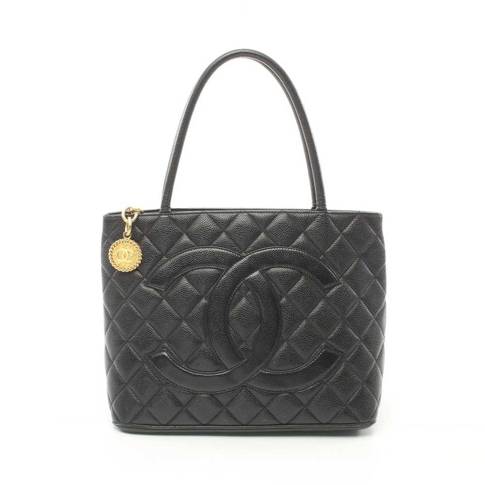 Chanel Reissue Tote Handbag Tote Bag Caviar Skin … - image 1