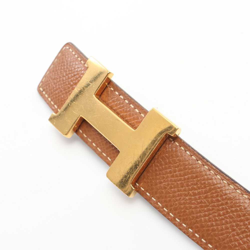 Hermes Mini Constance H-Belt Noir Gold Belt Box C… - image 2