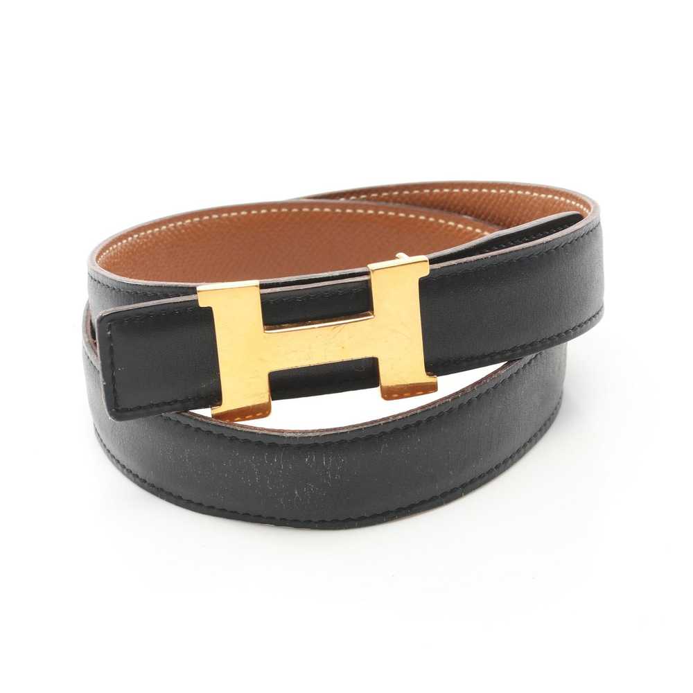 Hermes Mini Constance H-Belt Noir Gold Belt Box C… - image 5
