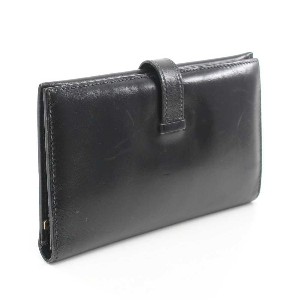 Hermes Bearn Classic Bi-Fold Long Wallet Box Calf… - image 2