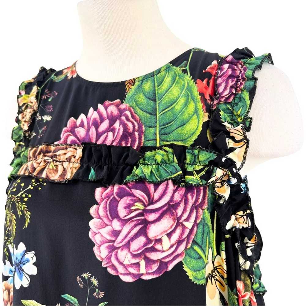 Nicholas Dahlia Floral Ruffle Dress US Size 10 - image 3