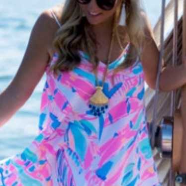 Lilly pulitzer clara out to sea dress large beauti