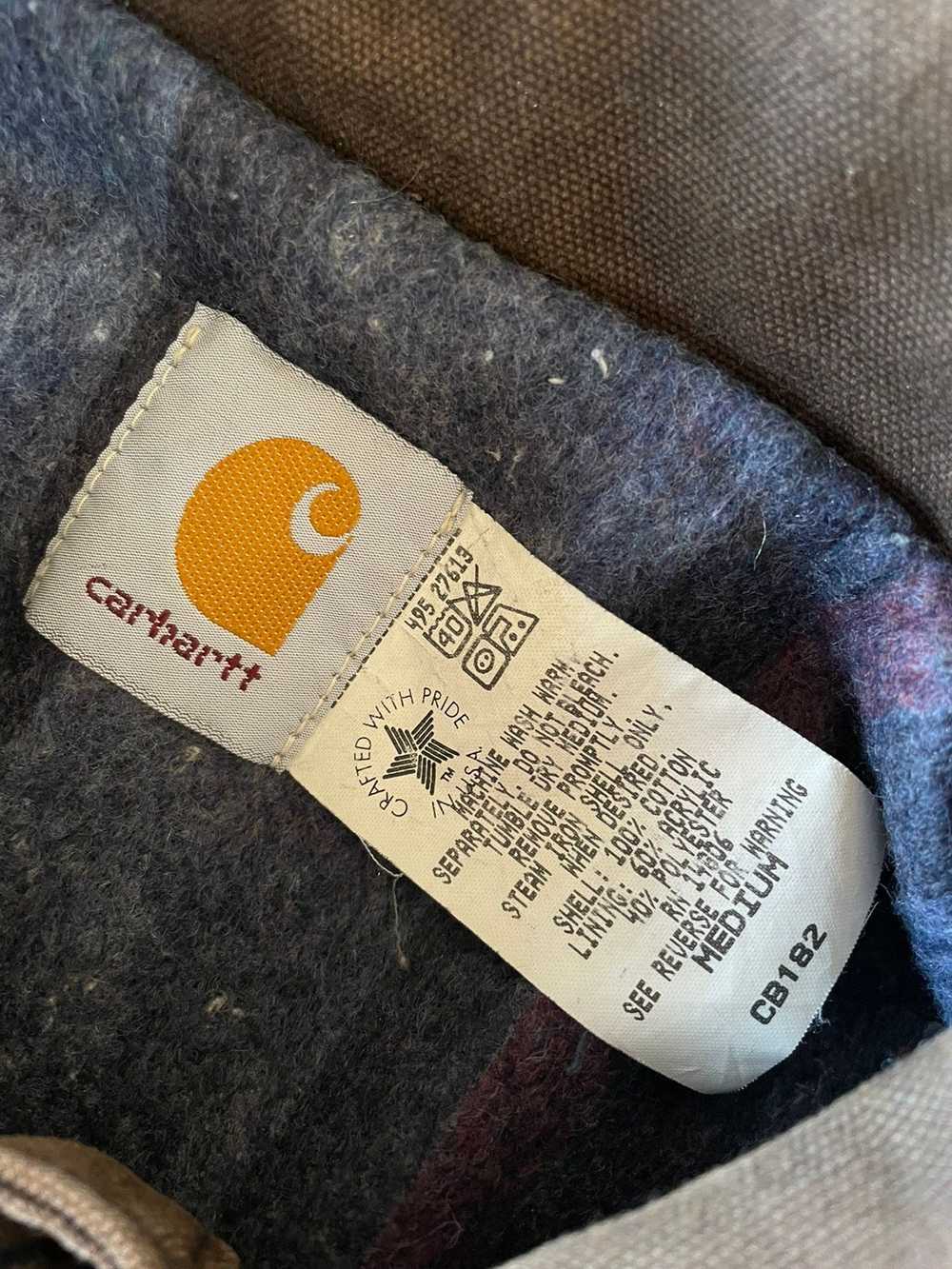 Carhartt × Vintage 1995 Carhartt blanket lined ch… - image 6