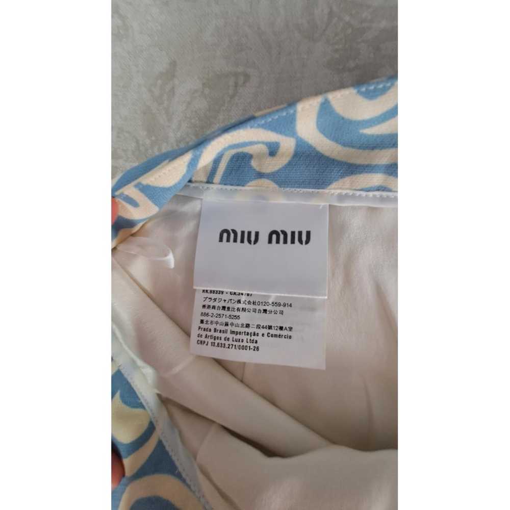 Miu Miu Silk mini skirt - image 7