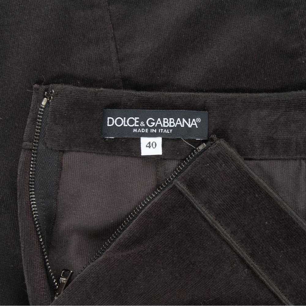Dolce & Gabbana Velvet mini skirt - image 3