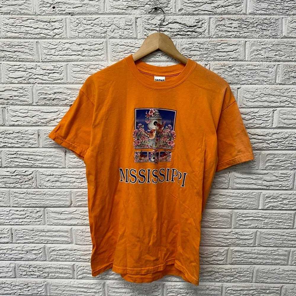 Vintage 90s Mississippi Sun Faded Shirt Medium - image 2