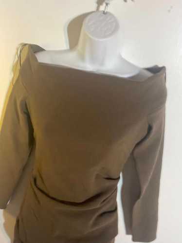 Designer Virgin Wool dress off the shoulder La Pe… - image 1