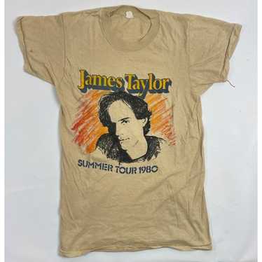 James Taylor Fire & Rain Tour Tシャツ 1981 Vintage james taylor tour - Gem