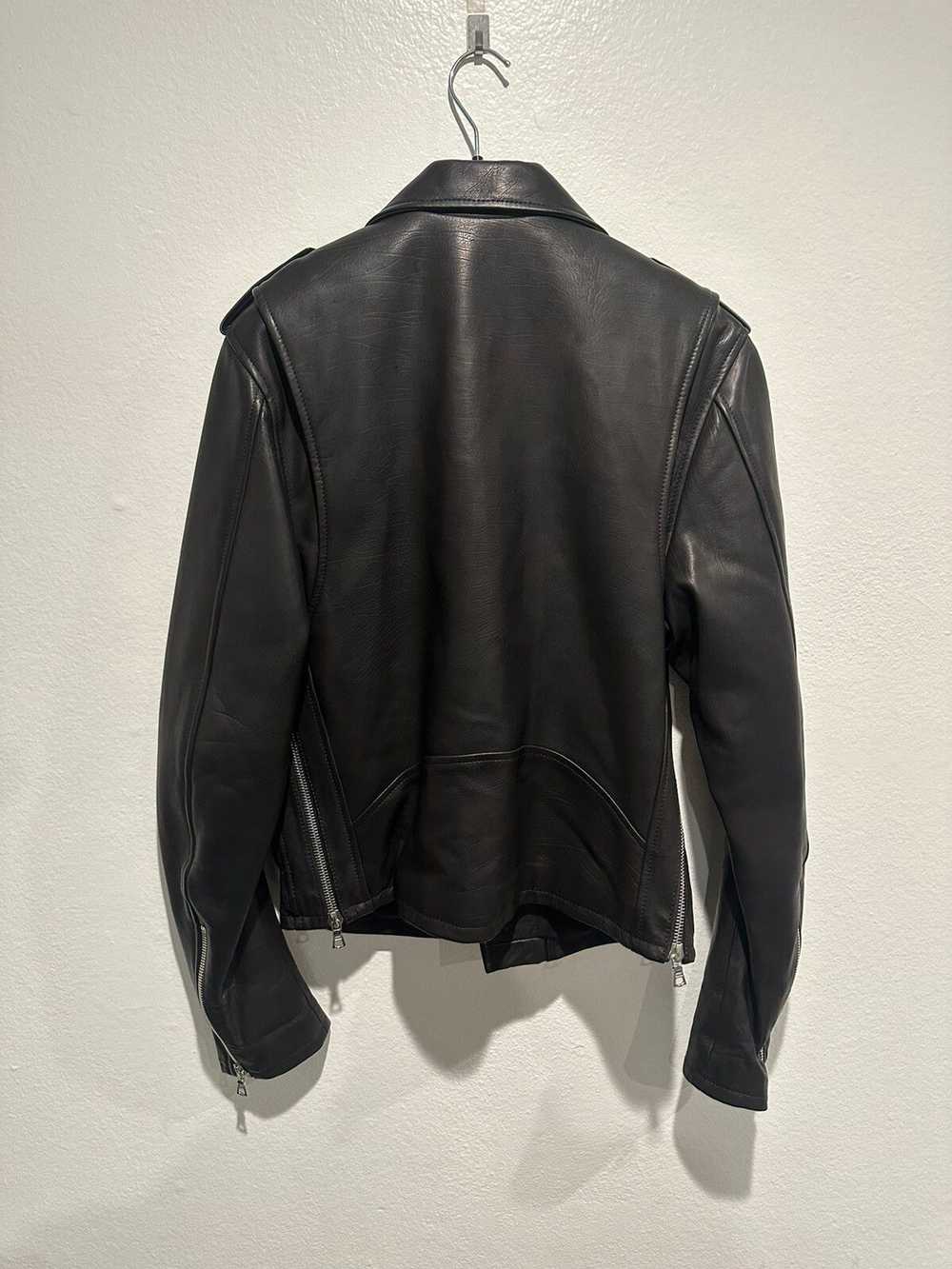 Amiri Calfskin Leather Perfecto Biker Jacket - image 5