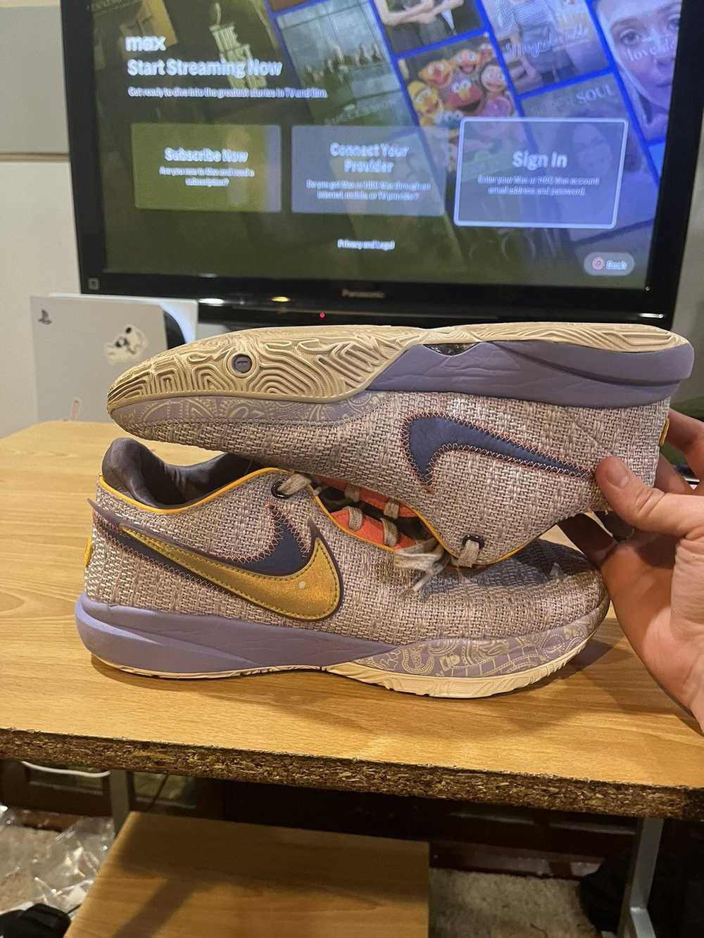Nike Purple & Gold Lebron 20’s - image 4
