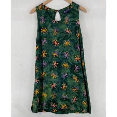 Vintage WIND RIVER Dress M Chameleon Tie Dye Shif… - image 1
