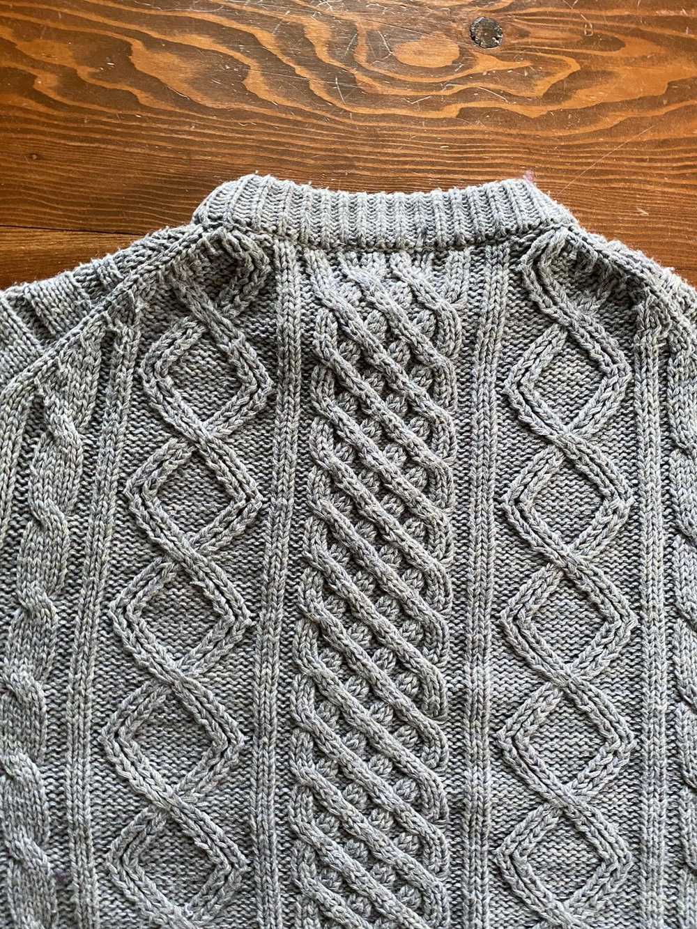 Vintage Vintage 80’s Thane Gray Cable Knit Sweater - image 10
