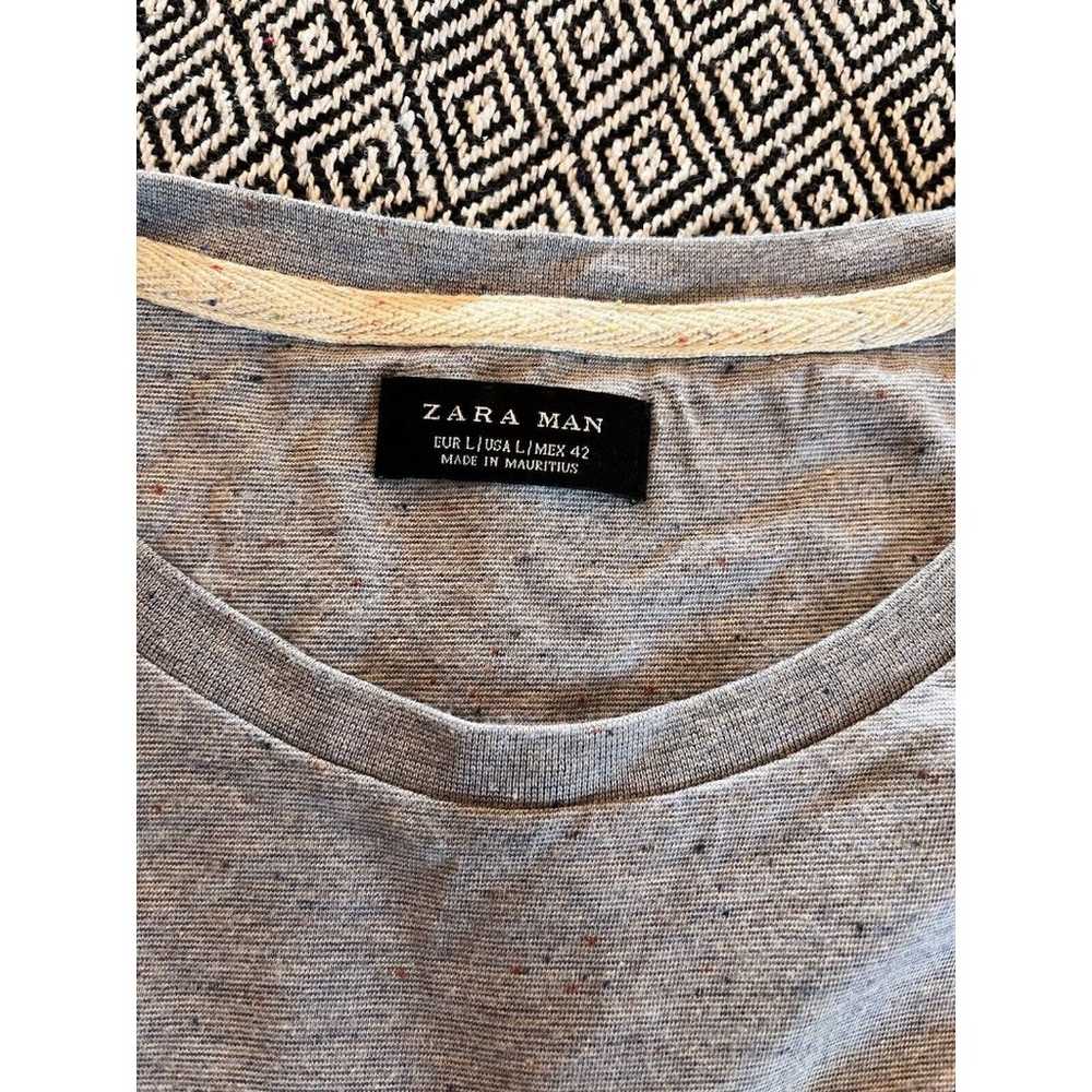 Zara Man Speckled Short Sleeve T Shirt Size Large… - image 7
