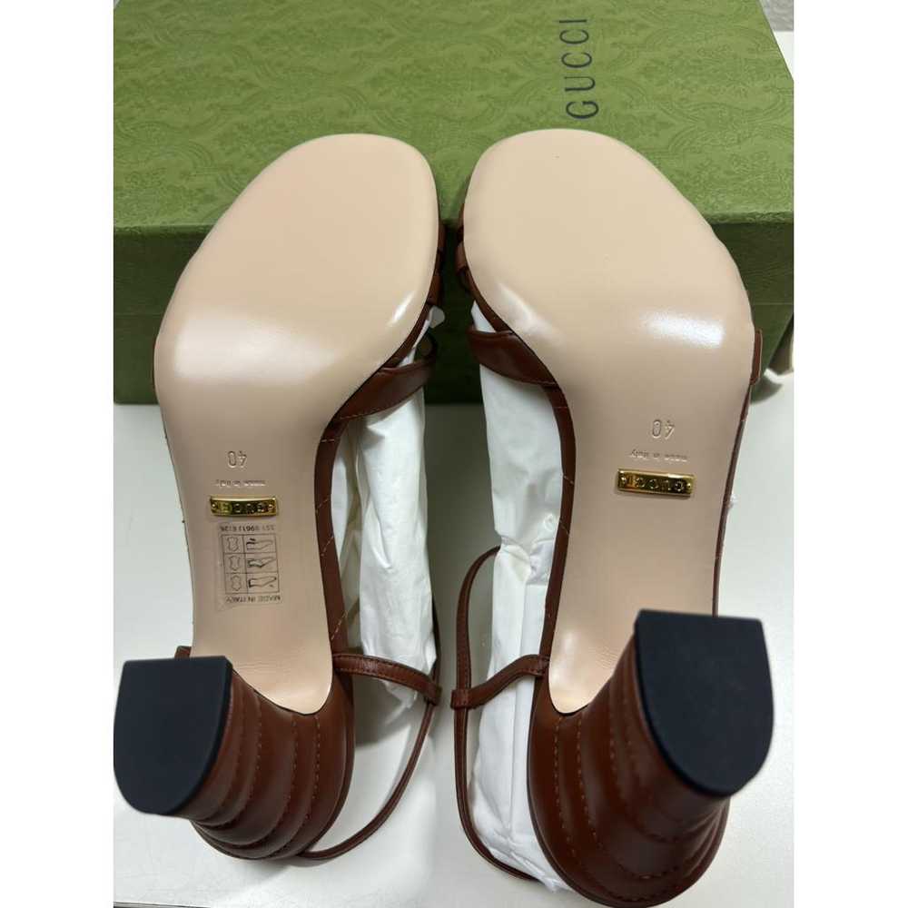 Gucci Double G leather sandal - image 6