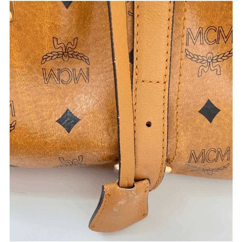 MCM Mcm Visetos Leather Hand Bag Brown - image 4