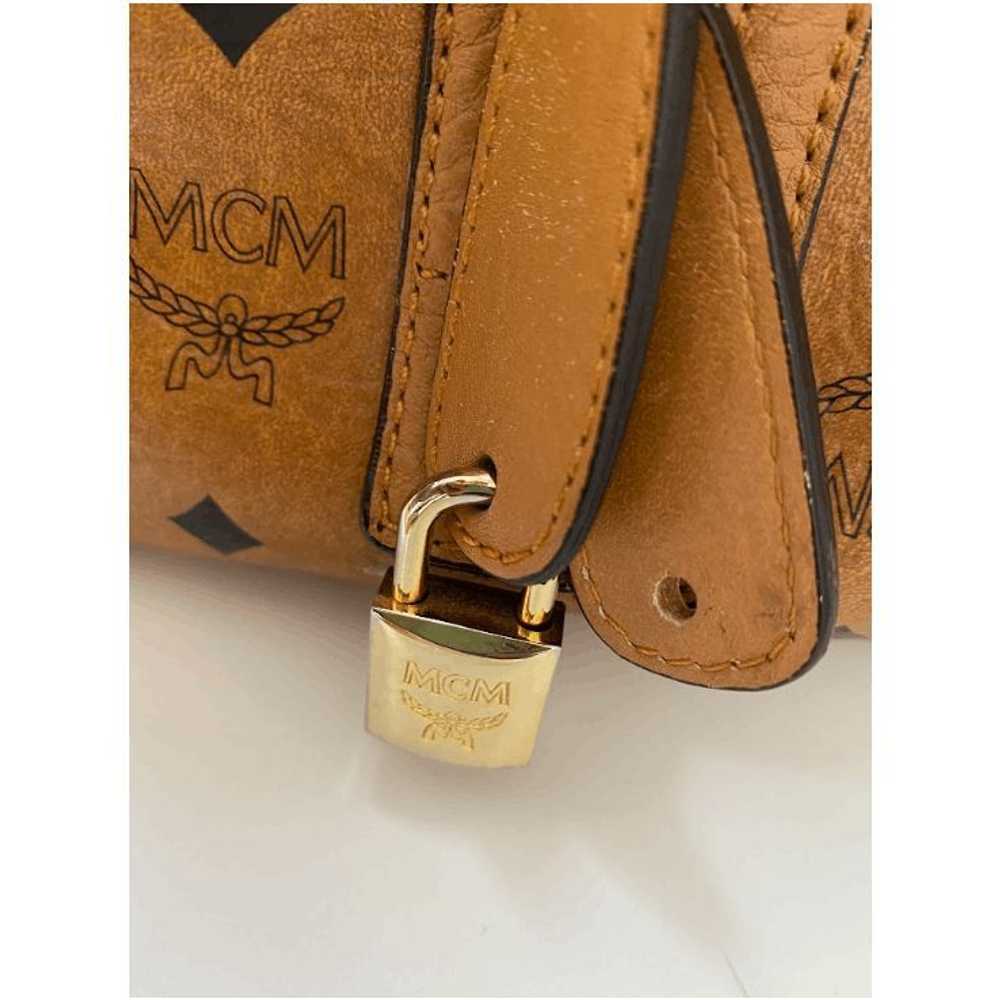 MCM Mcm Visetos Leather Hand Bag Brown - image 7