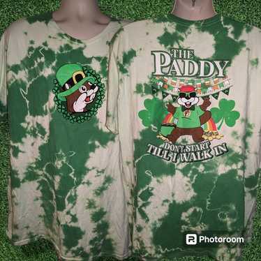 Buc-ees Tie Dyed St. Patrick's Day Shirt - 2XL