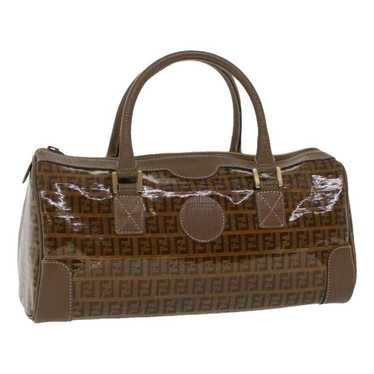 Fendi Ff patent leather handbag
